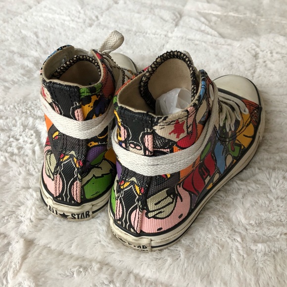 Graffiti Print Converse High Top - Picture 6 of 7